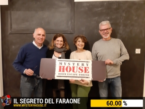 escape room mystery house torino Il segreto del faraone