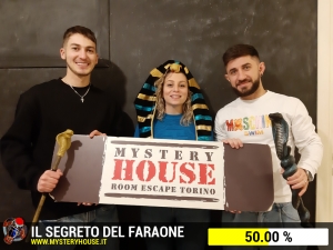 escape room mystery house torino Il segreto del faraone