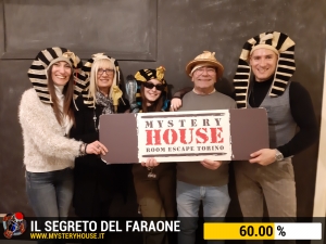 escape room mystery house torino Il segreto del faraone