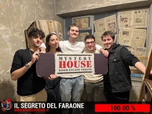 escape room mystery house torino Il segreto del faraone