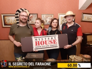escape room mystery house torino Il segreto del faraone
