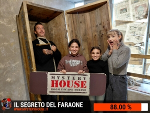 escape room mystery house torino Il segreto del faraone