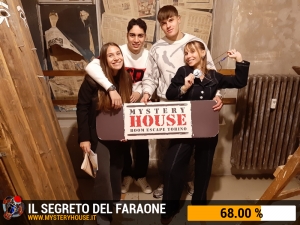 escape room mystery house torino Il segreto del faraone