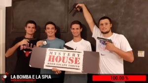 escape room mystery house torino La Bomba e la Spia