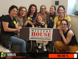 escape room mystery house torino Virus 404