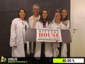 escape room mystery house torino Virus 404