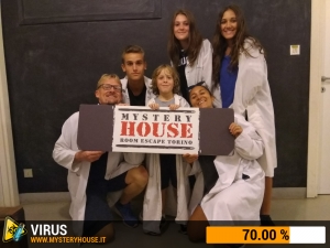 escape room mystery house torino Virus 404