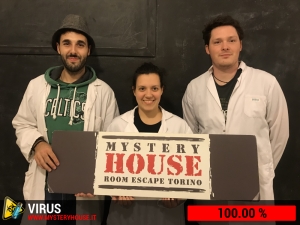 escape room mystery house torino Virus 404