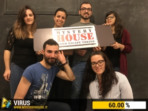 escape room mystery house torino Virus 404