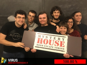 escape room mystery house torino Virus 404