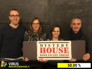 escape room mystery house torino Virus 404