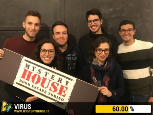 escape room mystery house torino Virus 404