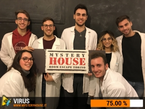 escape room mystery house torino Virus 404