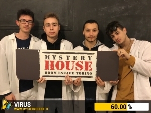 escape room mystery house torino Virus 404