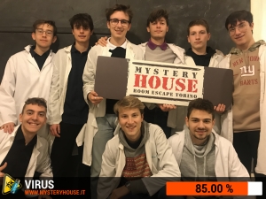 escape room mystery house torino Virus 404