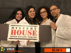 escape room mystery house torino Virus 404