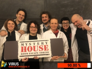 escape room mystery house torino Virus 404