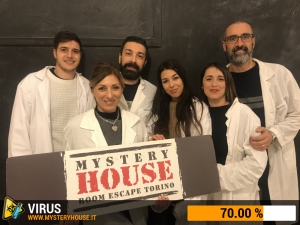 escape room mystery house torino Virus 404