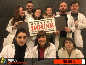 escape room mystery house torino Virus 404