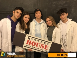 escape room mystery house torino Virus 404