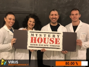 escape room mystery house torino Virus 404
