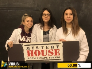 escape room mystery house torino Virus 404