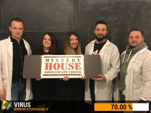 escape room mystery house torino Virus 404