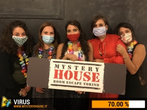 escape room mystery house torino Virus 404