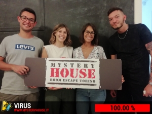 escape room mystery house torino Virus 404