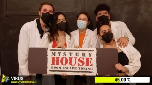 escape room mystery house torino Virus 404