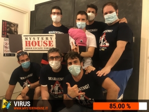 escape room mystery house torino Virus 404