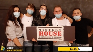 escape room mystery house torino Virus 404