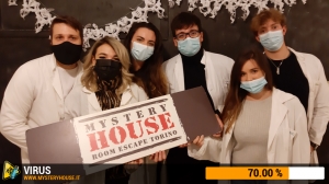 escape room mystery house torino Virus 404