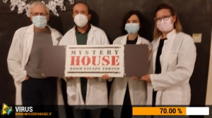escape room mystery house torino Virus 404