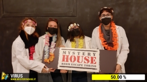 escape room mystery house torino Virus 404