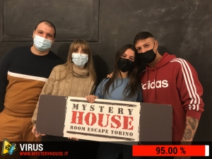 escape room mystery house torino Virus 404