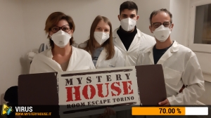 escape room mystery house torino Virus 404