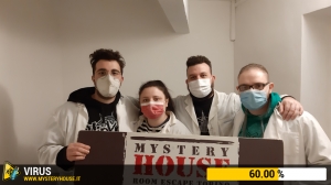 escape room mystery house torino Virus 404