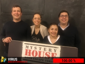 escape room mystery house torino Virus 404