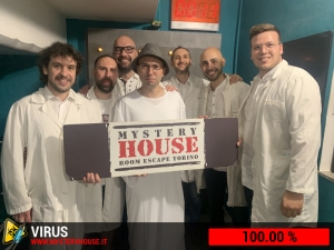 escape room mystery house torino Virus 404