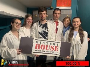 escape room mystery house torino Virus 404