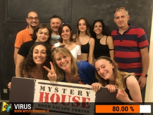 escape room mystery house torino Virus 404