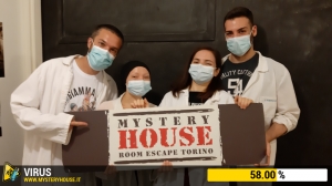 escape room mystery house torino Virus 404