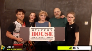 escape room mystery house torino Virus 404