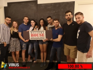 escape room mystery house torino Virus 404