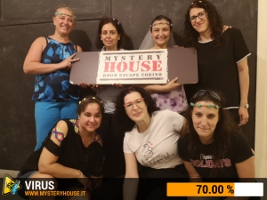 escape room mystery house torino Virus 404