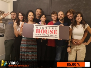 escape room mystery house torino Virus 404