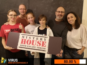 escape room mystery house torino Virus 404