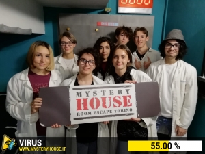escape room mystery house torino Virus 404
