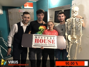 escape room mystery house torino Virus 404